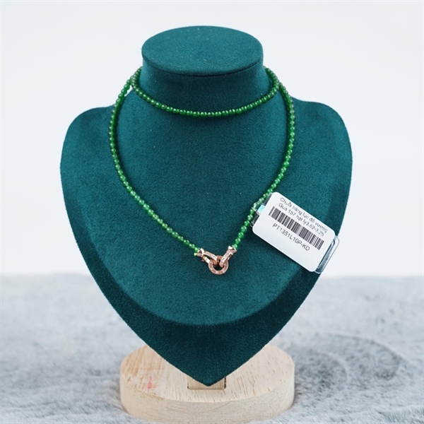 Chuỗi băng lục đế vương Gua 157 hạt ly3.62-3.25 (492366) KG+