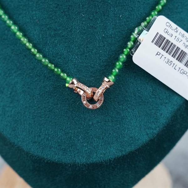 Chuỗi băng lục đế vương Gua 157 hạt ly3.62-3.25 (492366) KG+