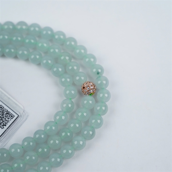 Chuỗi băng xanh nhạt My 108 hạt ly6.12-5.88 (543579) KG+