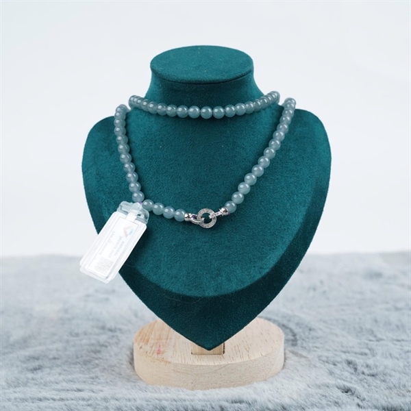 Chuỗi băng lam pha tím Gua 108 hạt ly6.55-6.43 (886976) KG+