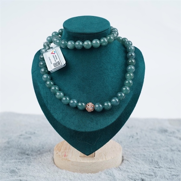 Chuỗi băng lam Gua 60 hạt ly9.97-9.56 (272263) KG+