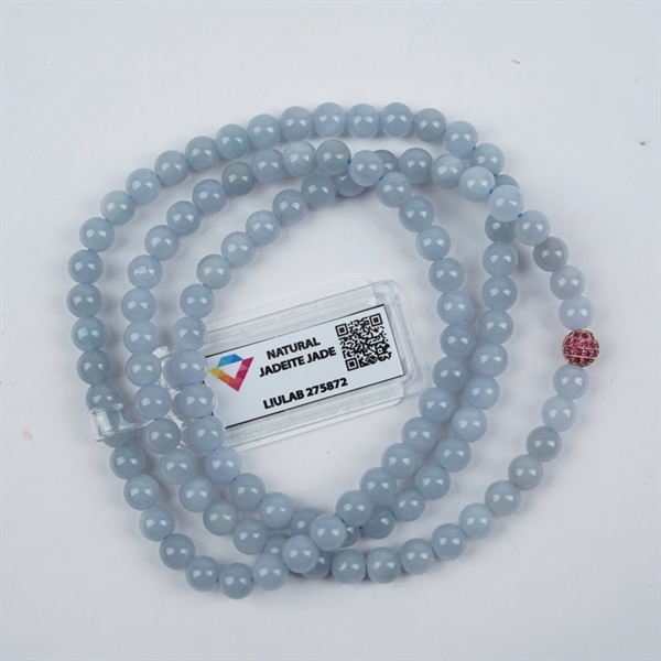 Chuỗi băng lam thiên ko My 108 hạt ly6-5.9 (275872) KG+