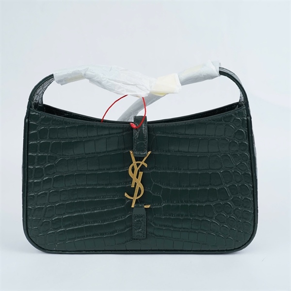 Túi YSL kẹp nách xanh da cá sấu (PMR657228-1121) sz24 (LN) KG+