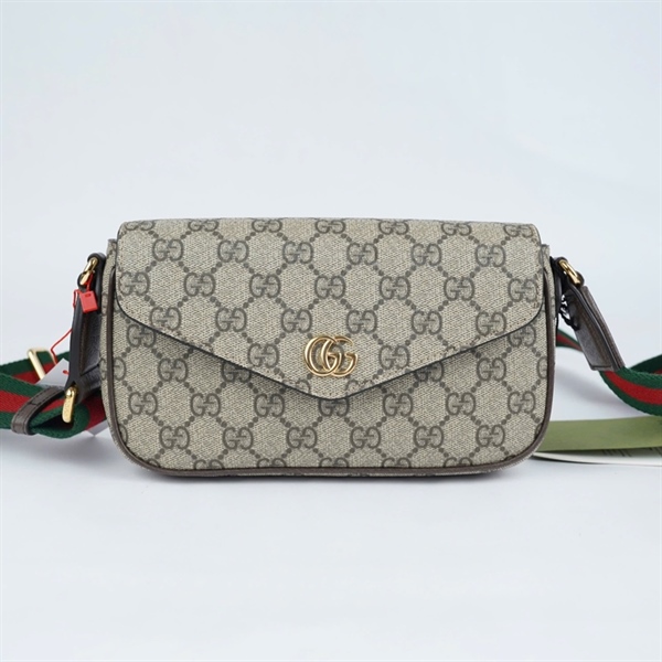 Túi GG Ophidia xám (764961-493075) sz21 (LN) KG+