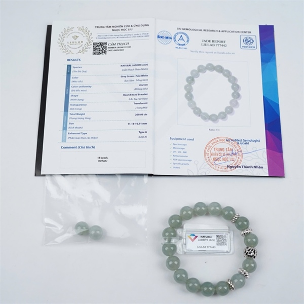 Vòng băng My18 hạt ly11.18-10.91 (777442) KG+