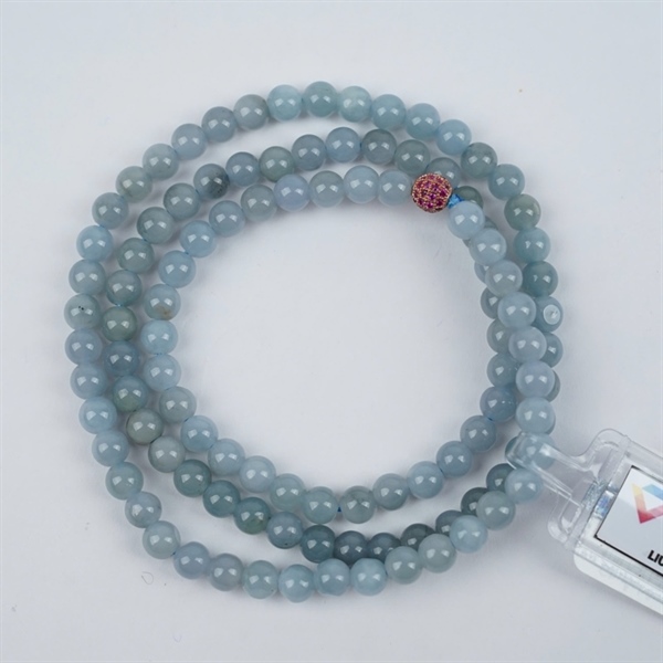 Chuỗi băng lam thiên ko My 108 hạt ly6-5.9 (393535) KG+