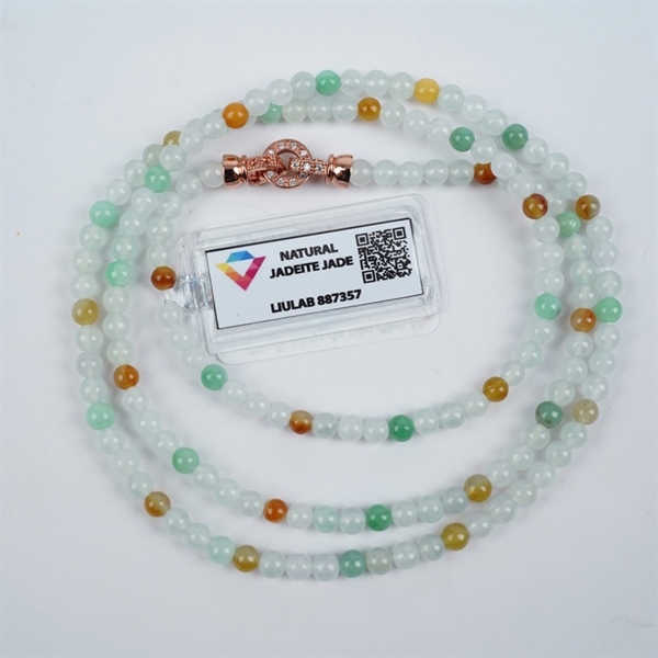 Chuỗi băng đa bảo đậm My 154 hạt ly4.37-4.13 (887357) KG+