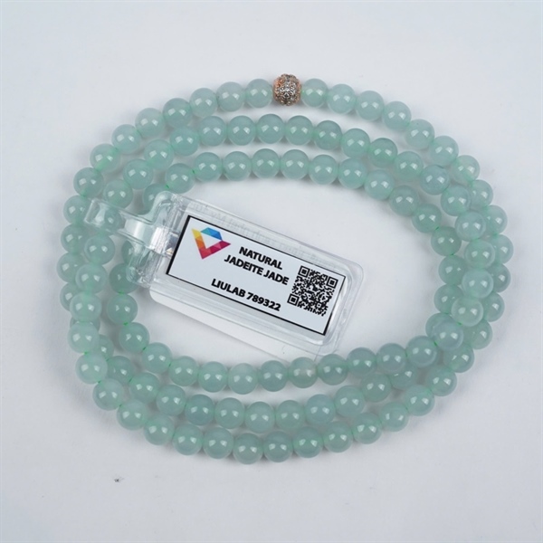 Chuỗi băng xanh nhạt My 108 hạt ly6.17-5.9 (789322) KG+