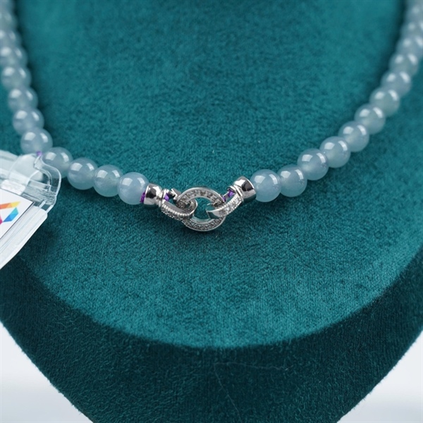 Chuỗi băng lam pha tím Gua 108 hạt ly6.55-6.46 (876797) KG+