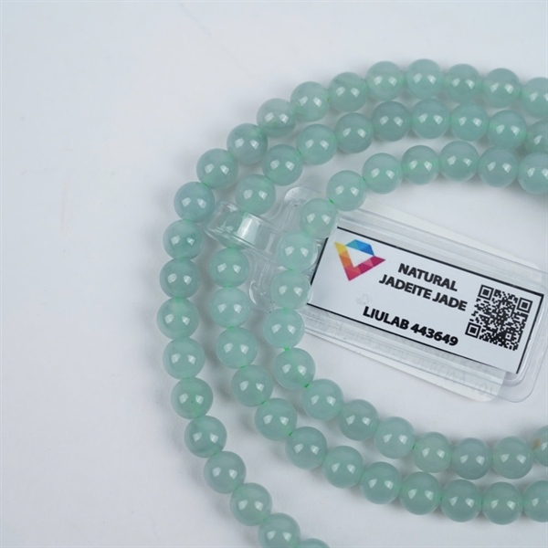 Chuỗi băng xanh nhạt My 107 hạt ly6.16-6 (443649) KG+