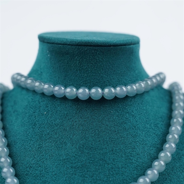 Chuỗi băng lam pha tím Gua 108 hạt ly6.55-6.46 (876797) KG+