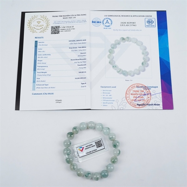 Vòng nếp băng hoa bay My 19 hạt ly10.2-9.9 (237963) KG+