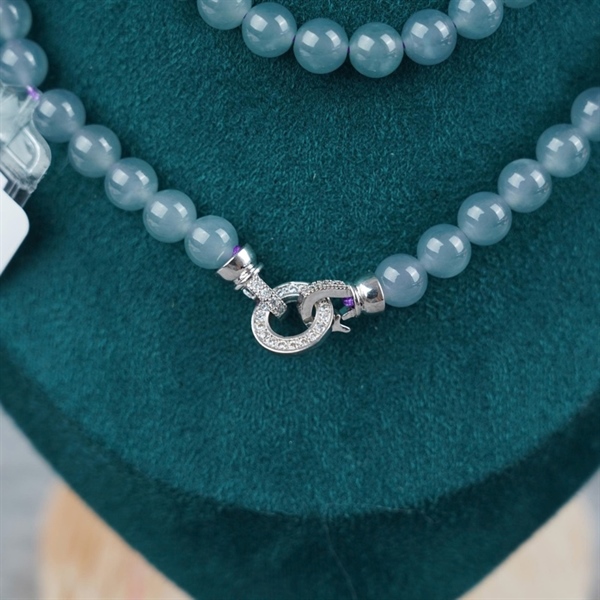 Chuỗi băng lam pha tím Gua 108 hạt ly6.56-6.39 (788473) KG+