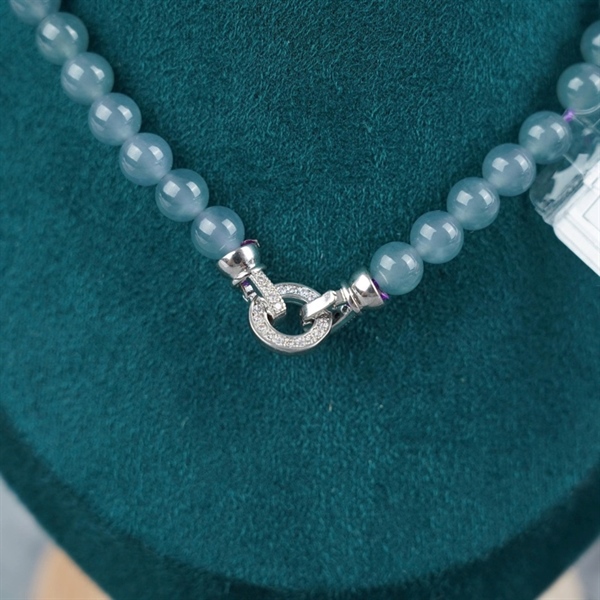 Chuỗi băng lam pha tím Gua 108 hạt ly6.57-6.46 (754452) KG+