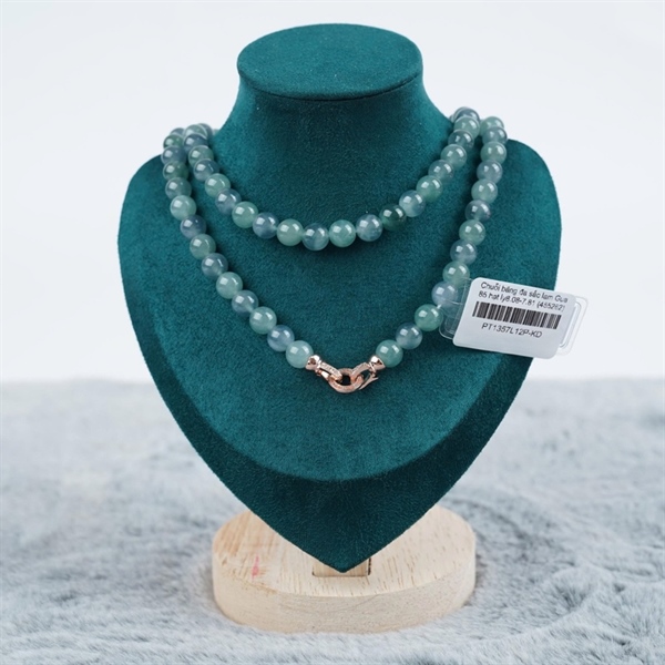 Chuỗi băng đa sắc lam Gua 85 hạt ly8.08-7.81 (455262) KG+