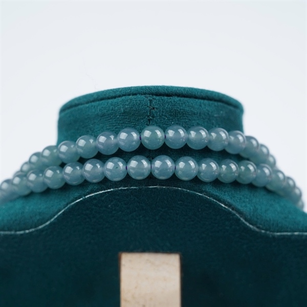 Chuỗi băng lam pha tím Gua 108 hạt ly6.57-6.46 (754452) KG+