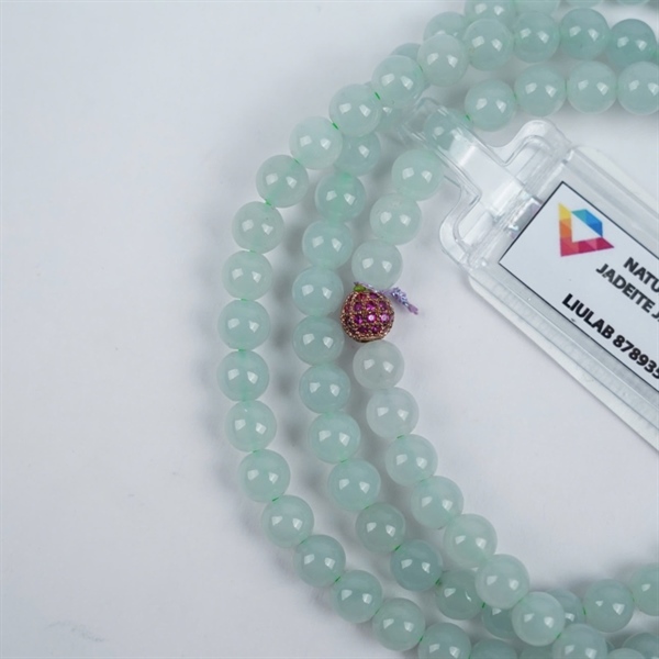 Chuỗi băng xanh nhạt My 118 hạt ly6.09-5.86 (878935) KG+