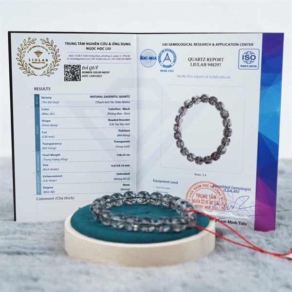 Vòng lu thống tóc đen 20 hạt ly9.67-9.16 (948297) KG+