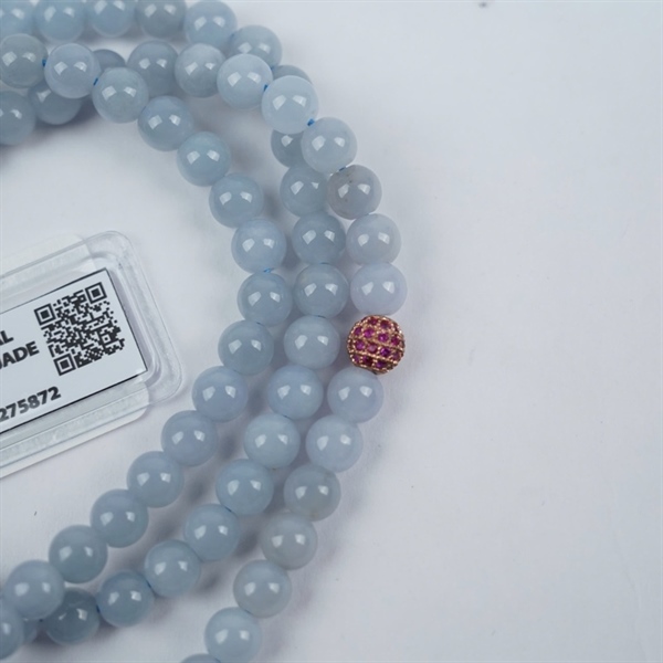 Chuỗi băng lam thiên ko My 108 hạt ly6-5.9 (275872) KG+