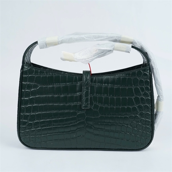 Túi YSL kẹp nách xanh da cá sấu (PMR657228-1121) sz24 (LN) KG+