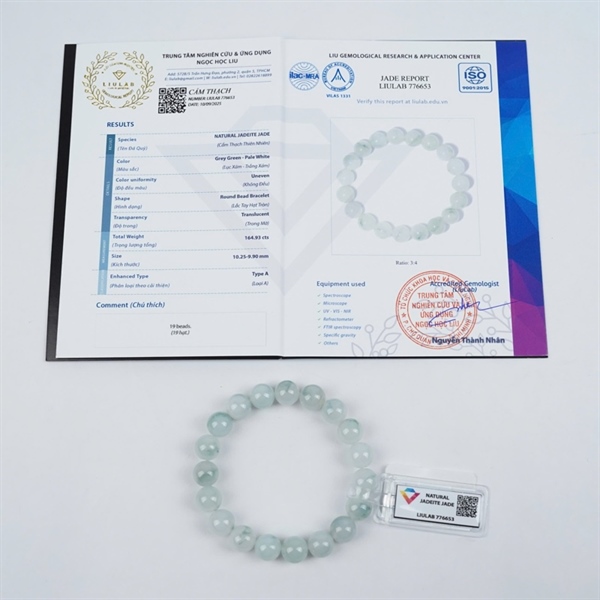 Vòng nếp băng hoa bay My 19 hạt 10.25-9.9 (776653) Kg+