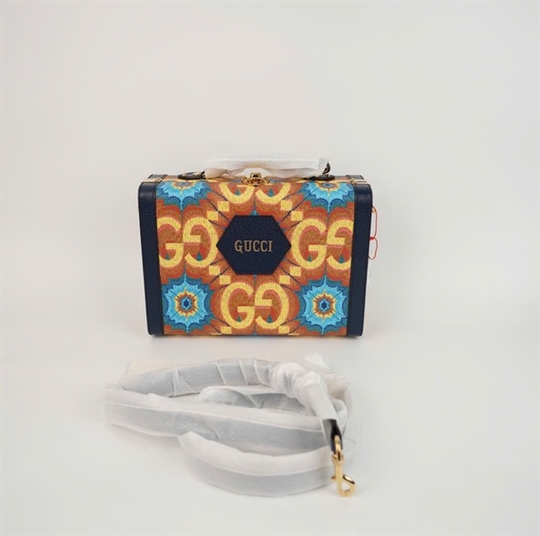 Túi GG cốp hoạ tiết vàng viền xanh sz27 KG+