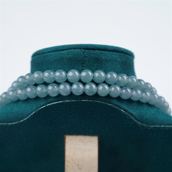 Chuỗi băng lam pha tím Gua 108 hạt ly6.55-6.43 (886976) KG+