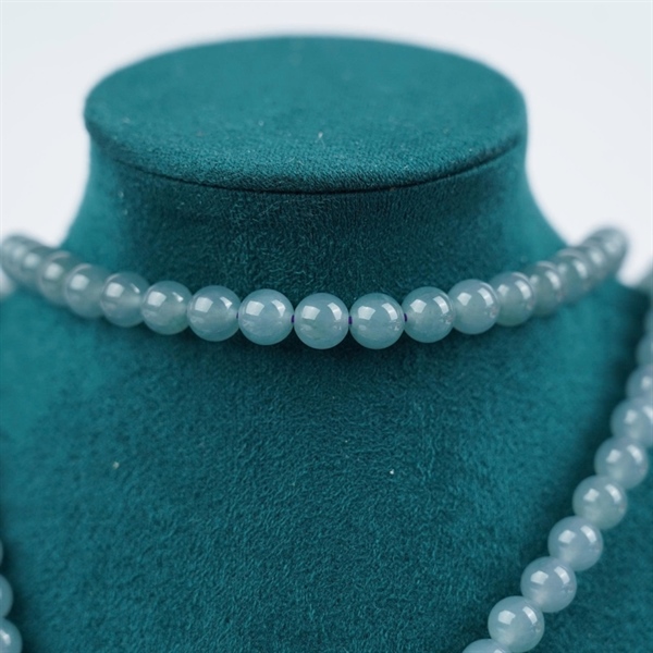 Chuỗi băng lam pha tím Gua 108 hạt ly6.55-6.43 (886976) KG+