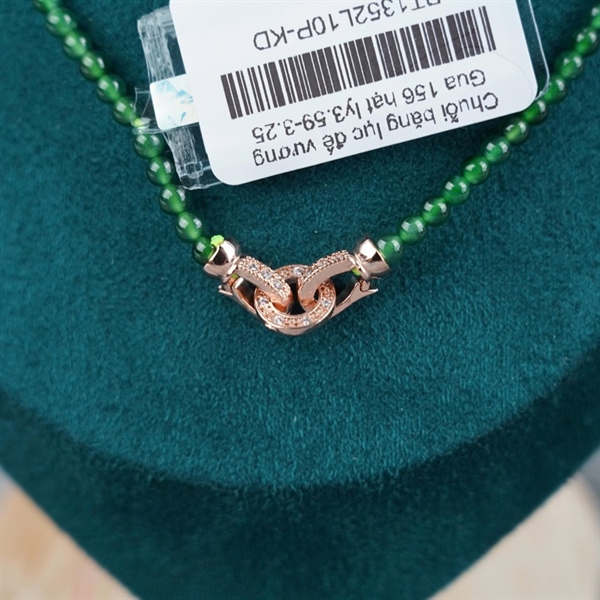 Chuỗi băng lục đế vương Gua 156 hạt ly3.59-3.25 (289723) KG+