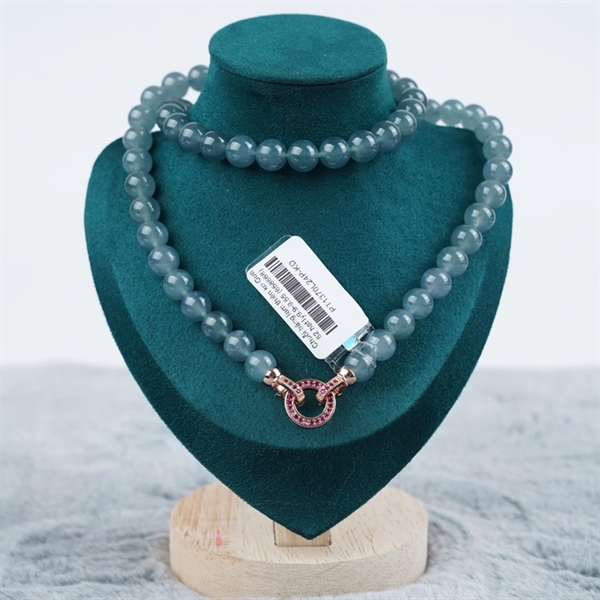 Chuỗi băng lam thiên ko Gua 62 hạt ly9.9-9.55 (658668) KG+