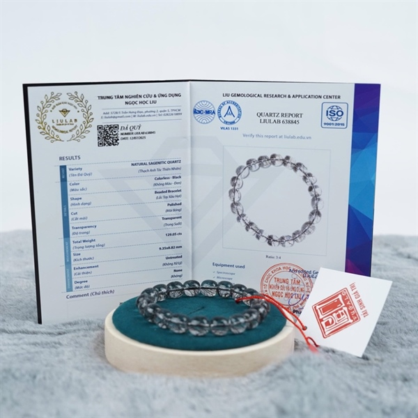 Vòng lu thống tóc đen 20 hạt ly9.35-8.82 (638845) KG+