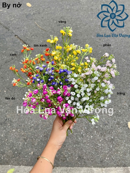 By nở - Hoa cành ngắn - Hoa Lụa Vân Vượng