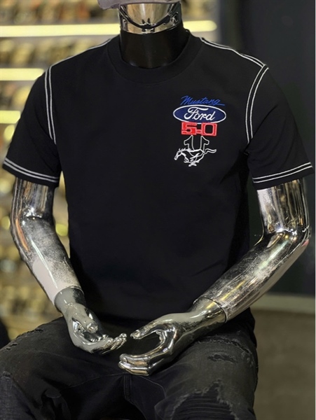 Thun CT - True logo họa tiết mix Xe Ford SS25- ĐEN