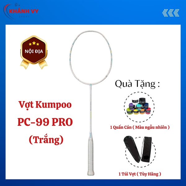 Vợt Cầu Lông Kumpoo PC-99 PRO Trắng ( Nội Địa )