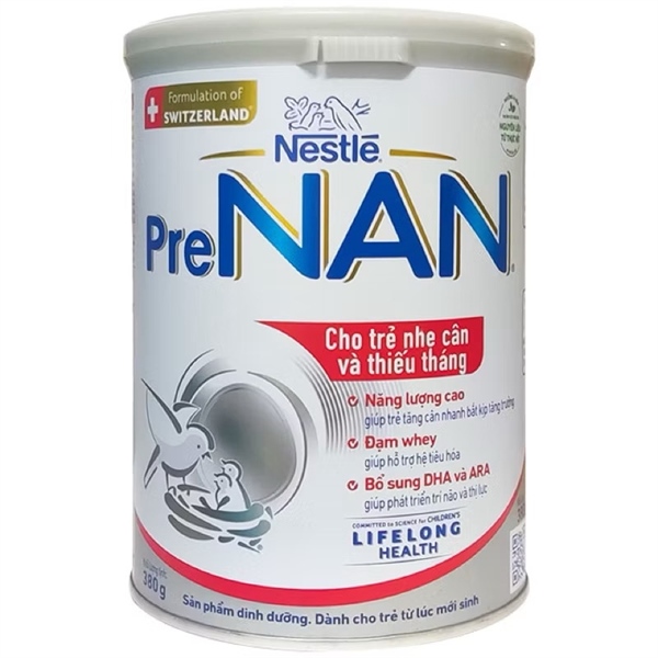 Sữa Prenan Bé Nhẹ Cân Thiếu Tháng 380g