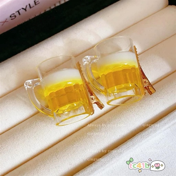 Kẹp tóc ly bia