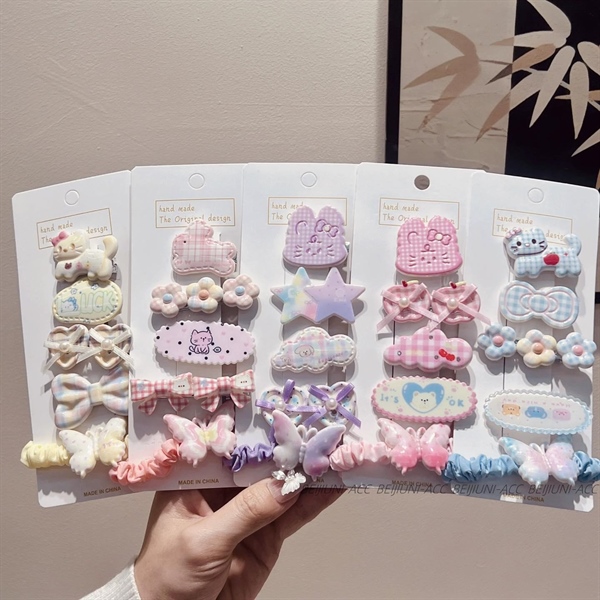 Set kẹp, cột tóc