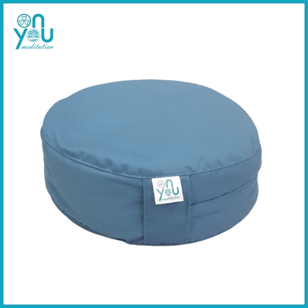 Bồ Đoàn Vỏ Đậu Xanh [Đệm thiền 30] - Vải kaki đơn sắc [Xanh lam]