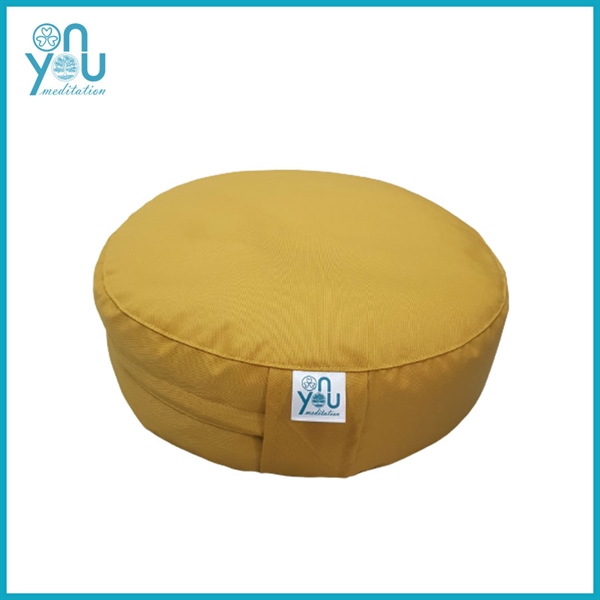 Bồ Đoàn Vỏ Đậu Xanh [Đệm thiền 30] - Vải kaki đơn sắc [Vàng chanh]