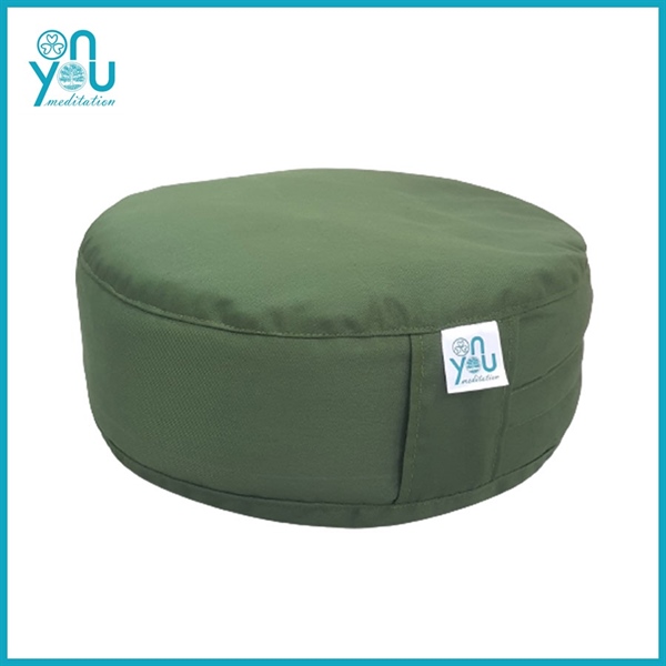 Bồ Đoàn Vỏ Đậu Xanh [Đệm thiền 30] - Vải kaki đơn sắc [Xanh rêu]