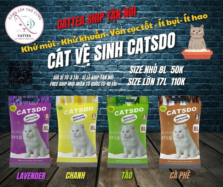 Cát vệ sinh catsdo 8L