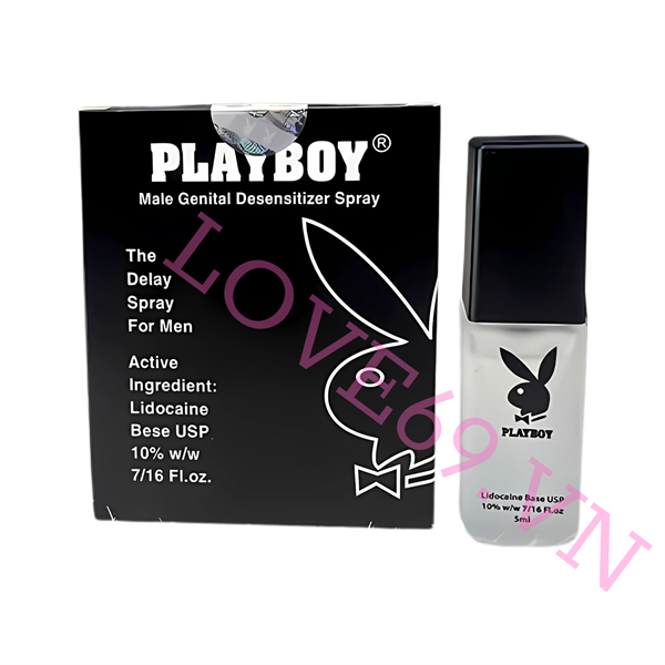 Chai Xịt Kéo Dài Playboy Đen - Chai 5ml