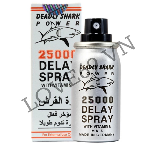 Chai Xịt Kéo Dài Quan Hệ Deadly Shark 25000 - Xịt Cá Mập 25000 - Chai 40ml