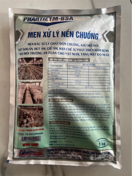 PMV BSA-Men rắc chuồng