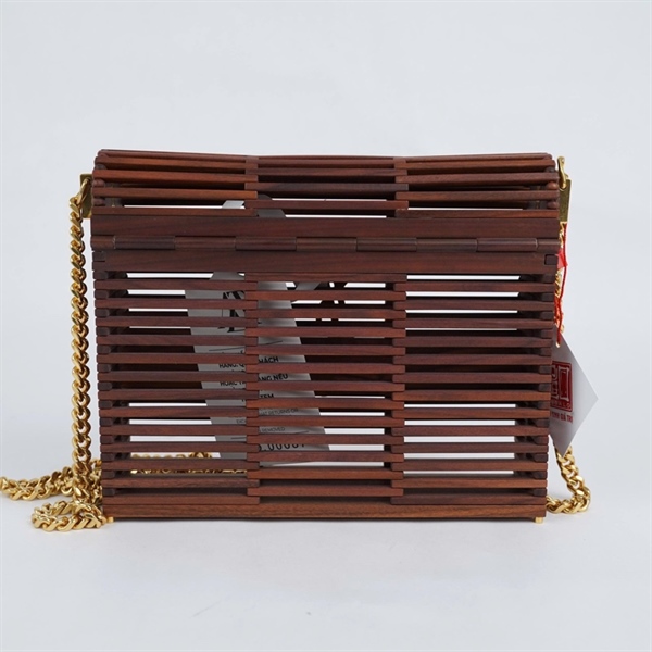 Túi YSL gỗ nâu sz20 (A-T) KG+
