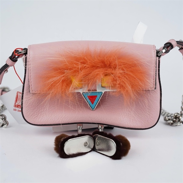 Túi Fendi hồng sz16 (A-T) KG+