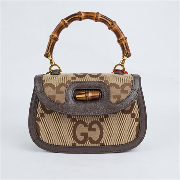 Túi GG Bamboo nâu (675797-498879) sz21 KG+