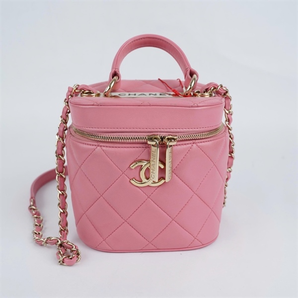 Túi Chanel Vanity hồng (30431204) sz15 KG+