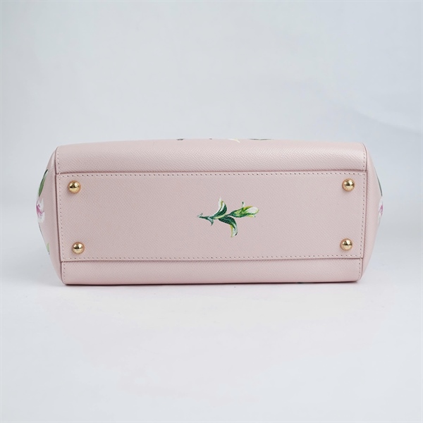 Túi D&G hồng in hoa sz25 KG+