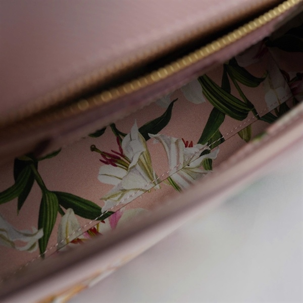 Túi D&G hồng in hoa sz25 KG+